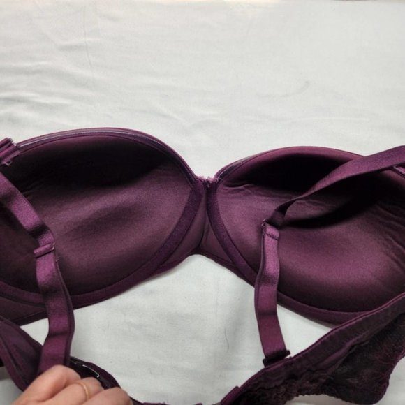 Torrid Curvy Padded Push Up Bra Purple Size 40DDD, 46F - Picture 5 of 8